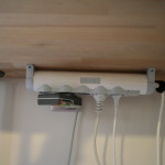 Active workstation organized cables
