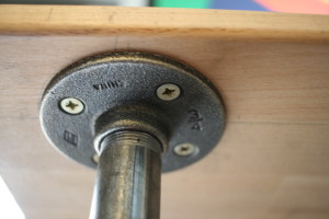 Active workstation floor flanges